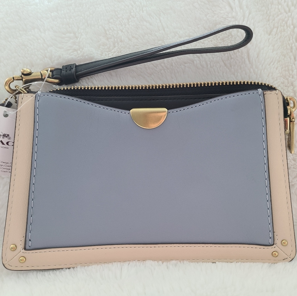 Coach COLORBLOCK DREAMER LEATHER WRISTLET